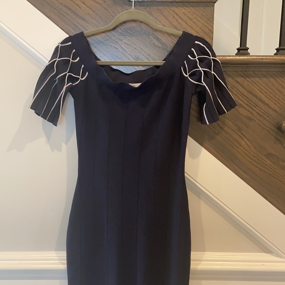 Jonathan simkhai navy midi dress - Picture 2 of 9